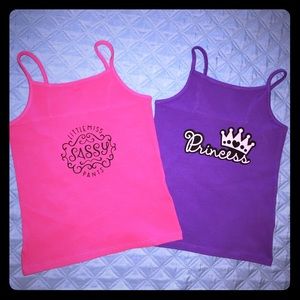 2 girls cami’s size small